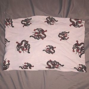 Never worn strapless crop top